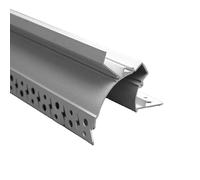 Profilé Aluminium Blanc 2m pour Ruban LED simple pour Faux-Plafond - SILAMP