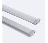 Profilé Aluminium Étanche IP65 Encastré 2m pour Ruban LED jusqu'à 8 mm Aluminium 2 m Blanc translucide