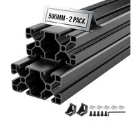 Profilé Aluminium Extrudé 4080 2 PCS-VEVOR-Profilé Alu Anodisé 500 mm Rainure en T Standard Européen pour Mobilier, Haute Résistance