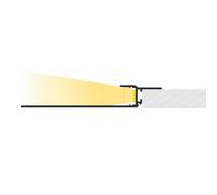 Ledkia Profilé Aluminium Intégration Plâtre/Placo pour Ruban LED jusqu'à 12 mm Aluminium