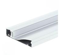 Profilé Aluminium Plinthe Couleur Argent 2M pour Ruban LED 10mm - SILAMP