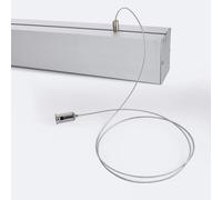 Profilé Aluminium Suspendu Pour Rubans Led Jusqu'à 22 Mm Aluminium 2 M Blanc Translucide