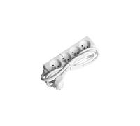 Bloc multiprises- 4x2P+T - 1.5m - blanc