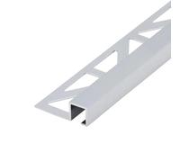 Profilé carré DURAL en aluminium argenté brillant-brossé (H= 9 mm, L= 250 cm)