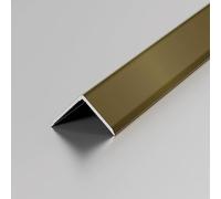 Profilé d'angle en L, Bande De Seuil en Aluminium, Bande De Transition Sol, Protections d'angle, Jointure De Bordure De Sol, 100cm(3pcs)(Matte Champagne,1 * 1cm)
