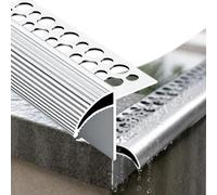 Profilé De Bord D'égouttement En Aluminium, Conception Extérieure | Solin anti-goutte for mur extérieur, facile à couper et à installer, empêche le refoulement(14mm)