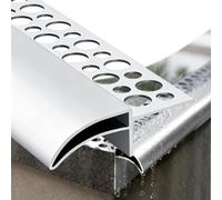 Profilé De Bord D'égouttement En Aluminium, Conception Extérieure | Solin anti-goutte for mur extérieur, facile à couper et à installer, empêche le refoulement(30mm)