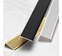 Profilé de bord d'escalier de 90 cm, antidérapant et imperméable, for escaliers intérieurs et extérieurs, protection des bords de murs. Protections de bord d'escalier(Gray,90cm L 100mm*30mm)