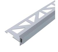 Profilé de marche Squarestep aluminium argent mat (L= 300cm, H= 13,5mm)