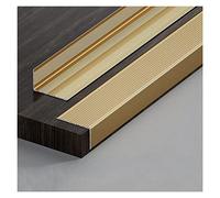 Profilé de Nez de Marche en Aluminium, 5 cm de Large, 3 cm de Haut, en Forme de L, antidérapant, pour stratifié/métal/Bois, étanche (Or 95 cm/37,4 po)