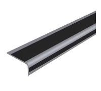 Profilé de Nez de Marche en Forme de L, 3,3 pi 10 16 33 49 98 pi de Long, protecong, Protecteur de Bord de Marche Auto-adhésif, moulure de sécurité pour Bords d'escalier (Noir, 2,4 m/7,9 pi)