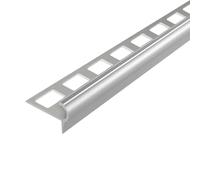 Profilé de nez de marche style florentin argent mat (9 mm, 250 cm)