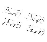 Profilé de pièce de rechange TECE compatible avec la référence 695009 (4 pièces)