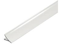 Profilé de raccordement mural en aluminium laqué blanc (11 mm, 250 cm)