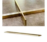 Profilé de seuil de Porte en Laiton brossé, Couvre-seuil métallique Robuste, Barre de Transition carrelage/parquet, Pont de Finition de Bord de Porte