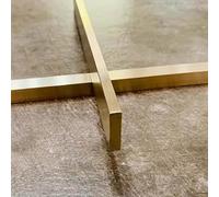 Profilé de seuil de Porte Extra-Fin en Laiton brossé, Finition métallique pour carrelage et stratifié