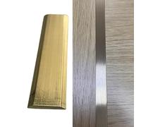 Profilé de seuil de Sol en Laiton brossé, Finition Plate, Cache-Joint pour carrelage/Bois/stratifié