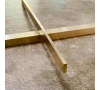 Profilé de Transition en Laiton brossé, Couvre-seuil de Porte, Finition pour Transition Bois/carrelage, Cache-Joint métallique résistant