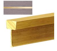 Profilé de Transition en Laiton brossé, moulure de seuil en T pour carrelage/parquet, Joint de Porte renforcé, profilé de séparation pour Plancher STR
