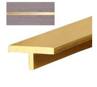 Profilé de Transition en Laiton brossé, moulure de seuil en T pour carrelage/parquet, Joint de Porte renforcé, profilé de séparation pour Plancher STR