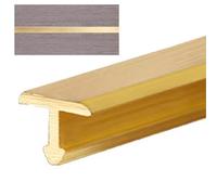 Profilé de Transition en Laiton brossé, moulure de seuil en T pour carrelage/parquet, Joint de Porte renforcé, profilé de séparation pour Plancher STR
