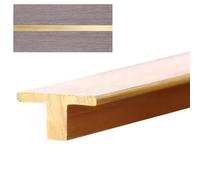 Profilé de Transition en Laiton brossé, moulure de seuil en T pour carrelage/parquet, Joint de Porte renforcé, profilé de séparation pour Plancher STR