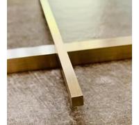Profilé de Transition en Laiton brossé, moulure de seuil Robuste, Barre de recouvrement de Porte, Cache-Joint Bois/carrelage, réducteur