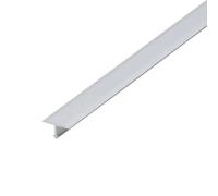 Profilé de transition en T aluminium argent mat Profilé en T (L= 14 mm, L= 250 cm)