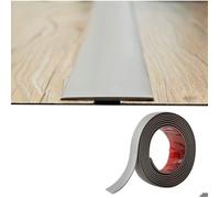 Profilé de transition plat en PVC de 2 mm d'épaisseur, seuil fin auto-adhésif de 5 cm de large, barre de seuil flexible, profilé de