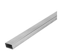 Profilé de tube rectangulaire en aluminium, tuyau carré en alliage d'aluminium 6063, longueur 245 mm 500 mm, tube droit creux en aluminium(245X15X25X2MM)