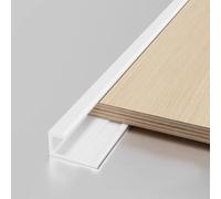 Profilé décoratif étanche en Alliage daluminium en Forme de C carrelage, Armoire, Table, cloison et Marche descalier, argenté, 10 mm, 3 m / 9,8 pi (4mmL3m/9.8ft)