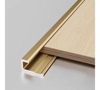Profilé décoratif étanche en Alliage daluminium en Forme de C carrelage, Armoire, Table, cloison et Marche descalier, argenté, 10 mm, 3 m / 9,8 pi (6mmL3m/9.8ft)