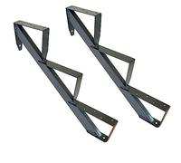 Profilé d'escalier en bois Kaminbau Mierzwa Profilé d'escalier Anthracite Choix de 2-6 marches (3 marches)