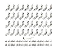Profilé en aluminium 2020 rainure 6 M4 angle, angle en L à 90°, angle intérieur, angle extérieur en alliage de zinc, profilé dans la rainure comme connecteur d'angle pour profilé 20, 40 pièces