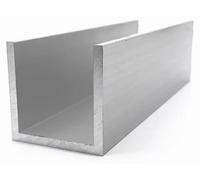 Profilé en aluminium en forme de U - 2 pièces - Longueur 495 mm