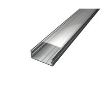 Profilé en aluminium pour bandes LED WIDE-20 - Argent anodisé - Extra large - Avec revêtement transparent - 1 m