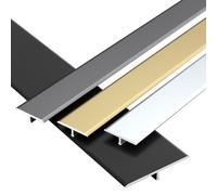 Profilé En T, Bande De Transition Antidérapante En Aluminium, Aluminium Barre Décorative En T, Reliant L'espace De Plancher De Carrelage Stratifié, Barre De Seuil pour Porte/Balcon(Gray,90cmx3cm)
