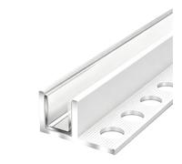 Profilé en U pour Verre Rail Inférieur en Aluminium pour Porte de Douche