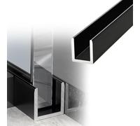 Profilé en Verre Profilé Inférieur en U pour Cloisons Vitrées en Aluminium