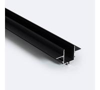 Profilé Encastré Pour Rail Magnétique Monophasé Super Slim 25mm En Saillie 48v 1m Noir