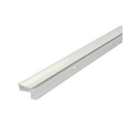 Profilé finition grand recouvrement longueur 4 m blanc