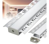 Profilé LED en aluminium, dimensions 20 x 1 mètre, avec diffuseur opale