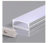 Profilé LED - SILAMP - Large Aluminium Gris - Pour Rubans LED 12V, 24V ou 220V