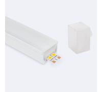 Ledkia Tube silicone LED Flex encastré pour ruban jusqu’à 16 mm