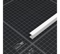 Profilé PVC en U 12 x 9 mm - Longueur 1.80 m - Blanc