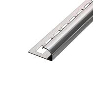Profilé quart de rond acier inoxydable V2A naturel pour carrelage (H= 12,5 mm, L= 250 cm)