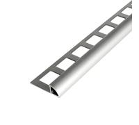 Profilé quart de rond alu argent mat pour carrelage (10 mm, 250 cm)