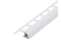 Profilé quart de rond PVC pour carrelage blanc (6 mm, 300 cm)
