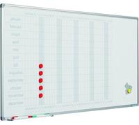 Profilé Softline de 8 mm, comprenant les intercalaires quotidiens - Calendrier annuel - 90x120 cm - Version anglaise - Format A4