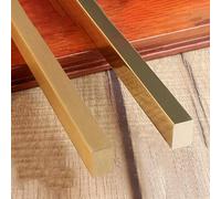 Profilés de Transition Bois/carrelage, Barres de Finition en Laiton, profilé de seuil Poli/brossé, profilé de Sol en Laiton Robuste